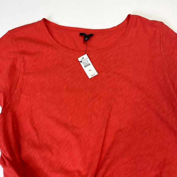 NWT Talbots Coral Tie Detail Knit Shift Dress XL Cotton Sleeveless Casual Summer - Picture 8 of 16